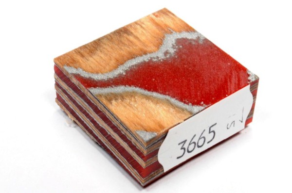 Furnier in Kunstharz für Ringe