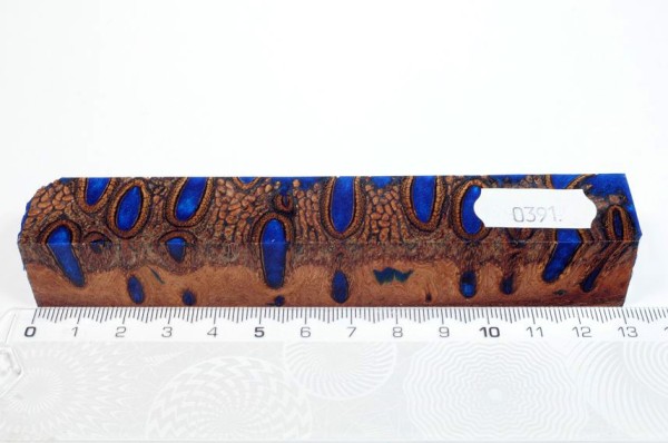 Banksiazapfen in Kunstharz - Blau - 13 cm