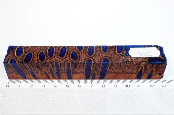 Banksiazapfen in Kunstharz - Blau - 13 cm