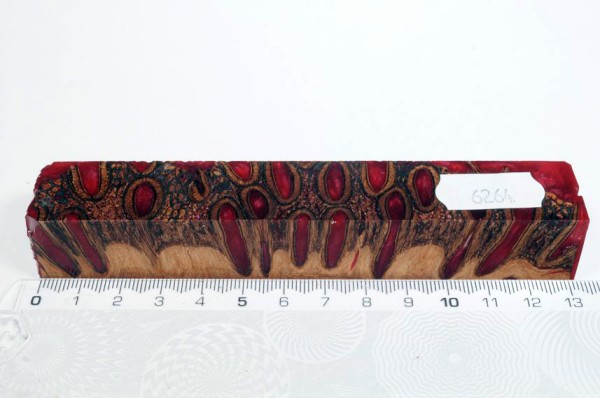 Banksiazapfen in Kunstharz - Rot - 13 cm