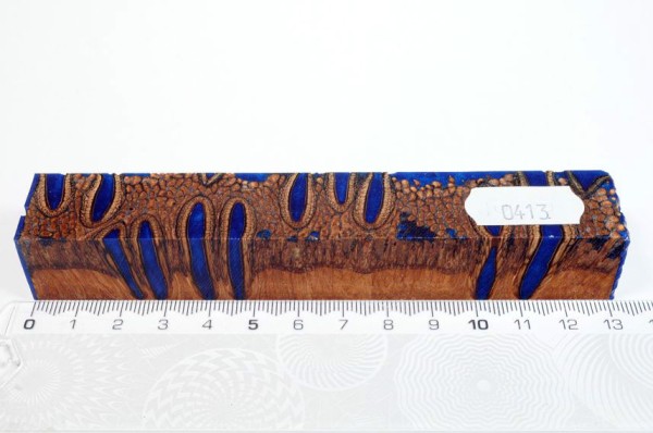 Banksiazapfen in Kunstharz - Blau - 13 cm