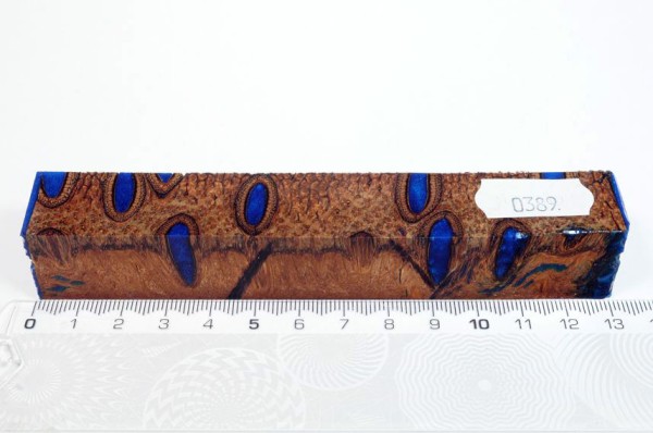 Banksiazapfen in Kunstharz - Blau - 13 cm