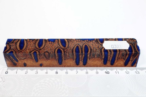 Banksiazapfen in Kunstharz - Blau - 13 cm