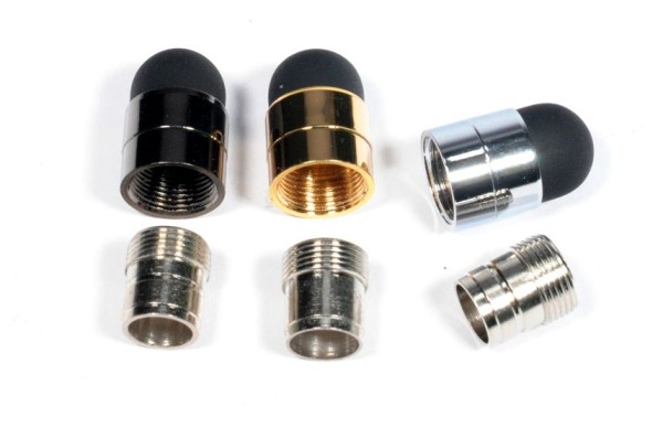 Endkappe Touch-Cap Chrom, 5er Pac.