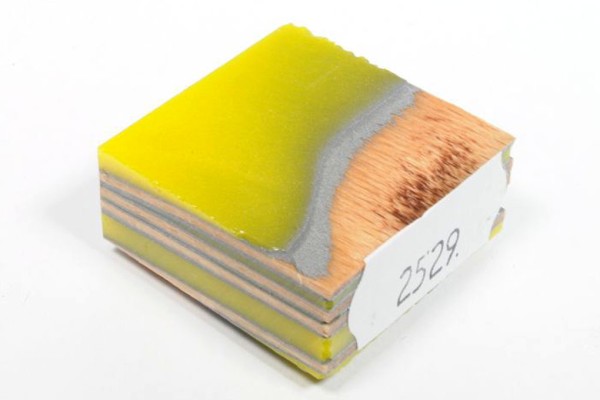 Furnier in Kunstharz für Ringe