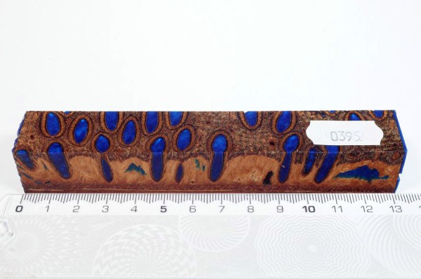 Banksiazapfen in Kunstharz - Blau - 13 cm