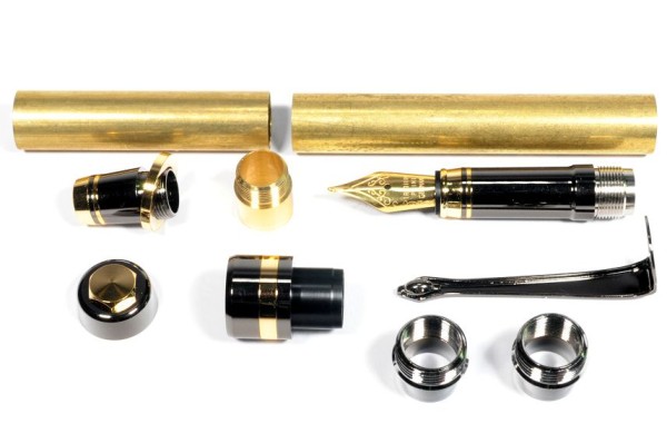 Bausatz Elite 2 Füller - Gun Metall u. Chrom