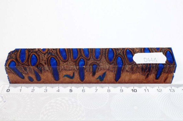 Banksiazapfen in Kunstharz - Blau - 13 cm